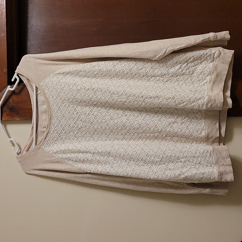 Sonoma 2X Women's Lace Front Sweatshirt